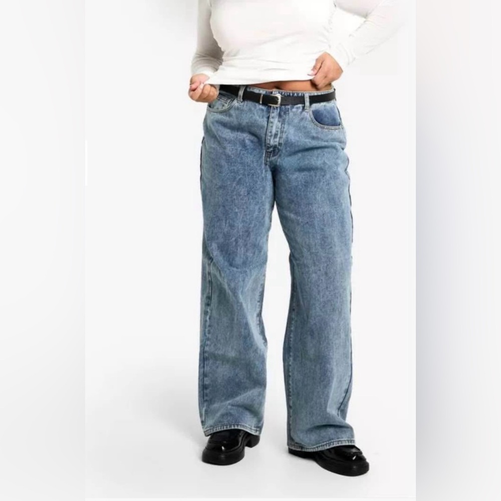 Denim jeans.